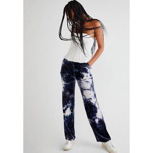 NWT Free People x Kim Shui Velvet Velour Lounge Yoga Pants